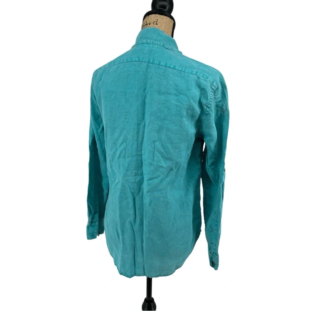 Tommy Bahama Teal and Denim Button Down Shirts - Picture 16 of 16